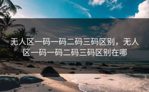 无人区一码一码二码三码区别，无人区一码一码二码三码区别在哪